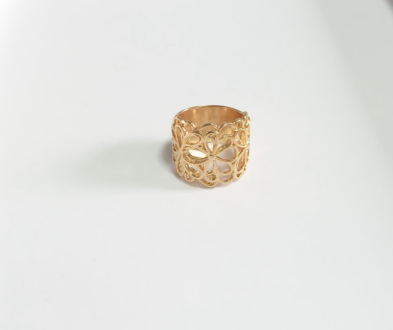 Anel ouro semijoia 18K