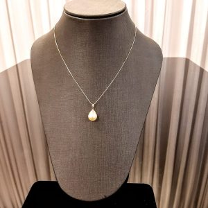 Conjunto colar e brinco perola ouro semijoia 18K