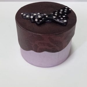 Embalagem redonda 5 cm de altura 4 cm largura